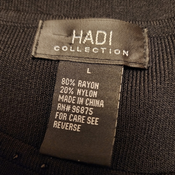 Hadi Collection Black Short Sleeve Sweater With Crochet Sleeve - Picture 8 of 10